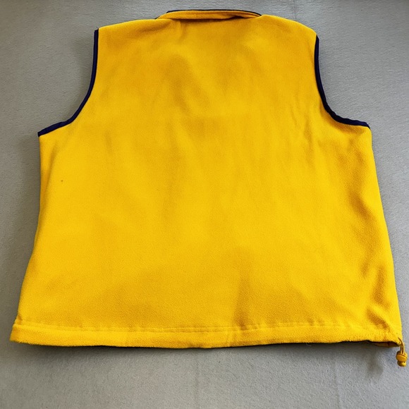 NFL Minnesota Vikings Vest Mens Large Purple Yellow Reversable Jacket Sleeveless - Picture 9 of 10